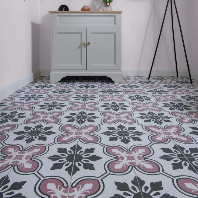 Pink Patterned Porcelain 
