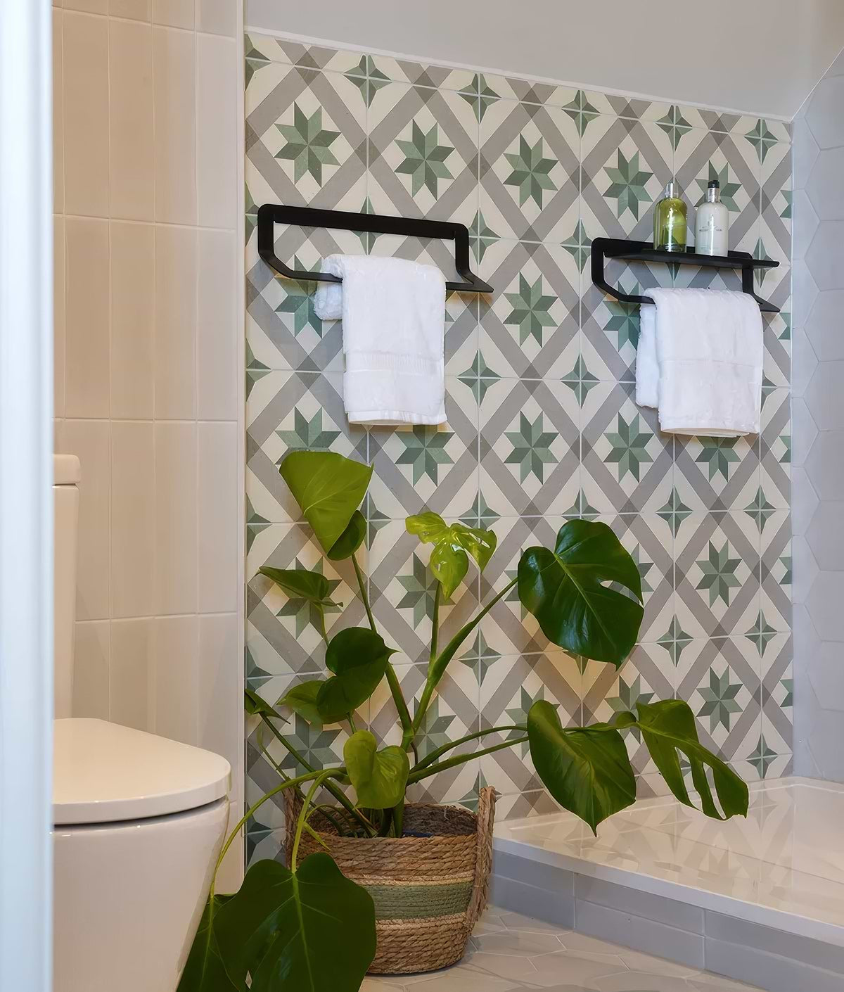 Moroccan green floor tiles luxury