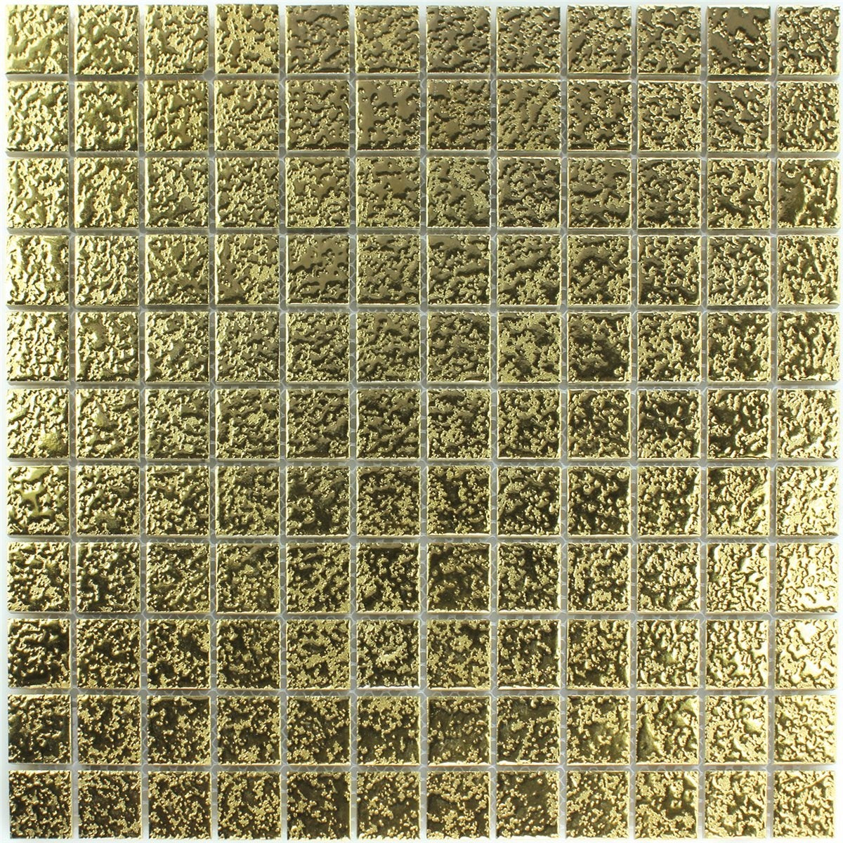Fine Tile Loder Mosaic Ritz Gold Ceramic Wall Tile 330x302mm | Luxury Tiles UK