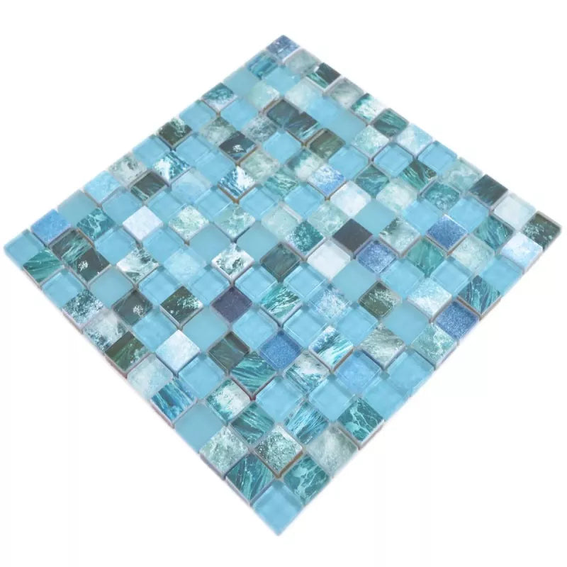 ocean blue mosaic tile 