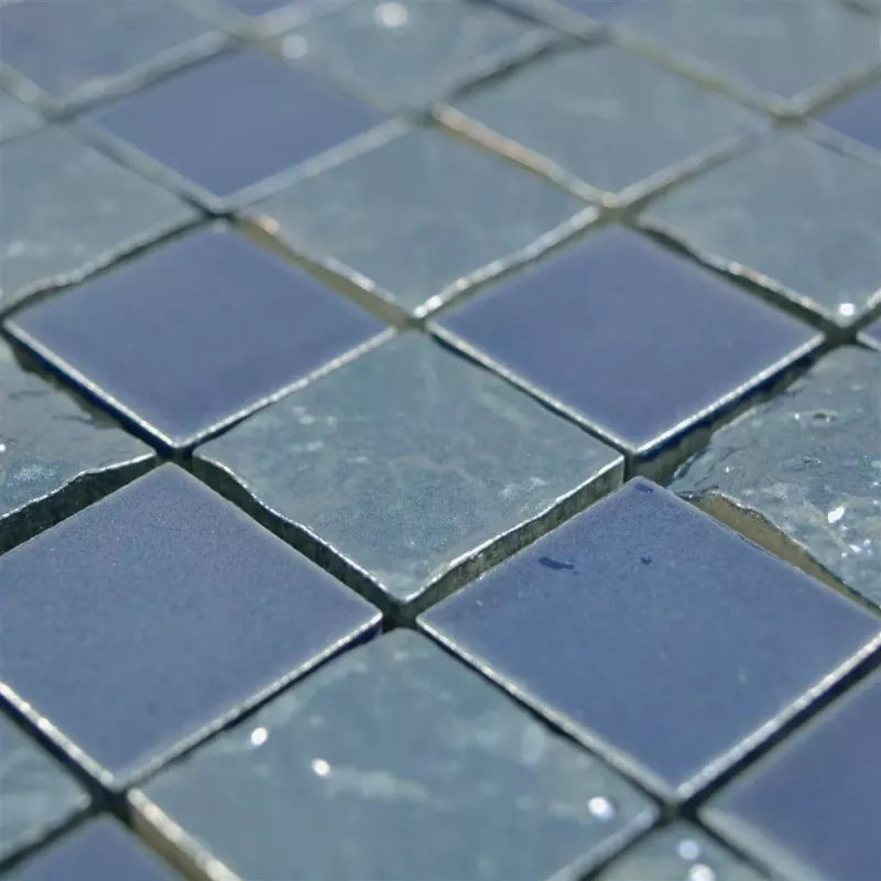 blue mosaic tile