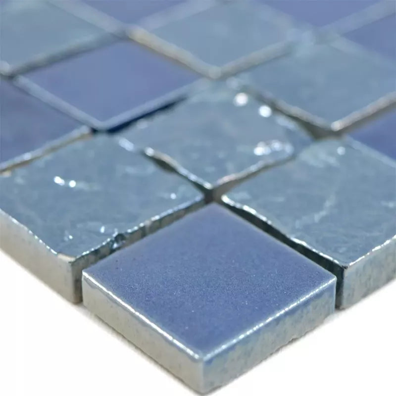 Blue stone effect tile