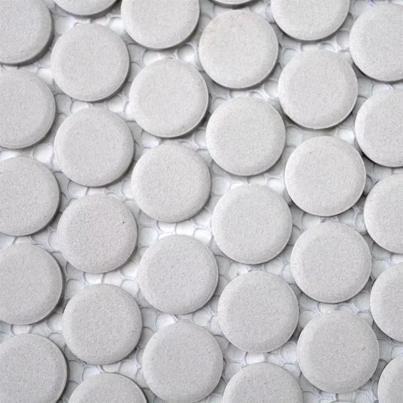 grey ceramic mesh sheet mosaic 