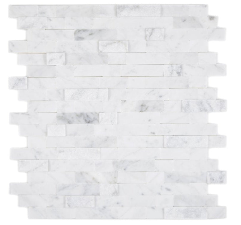 Mosaic Tile Smart Self Adhesive White Brickstone DIY - Luxury Tiles UK