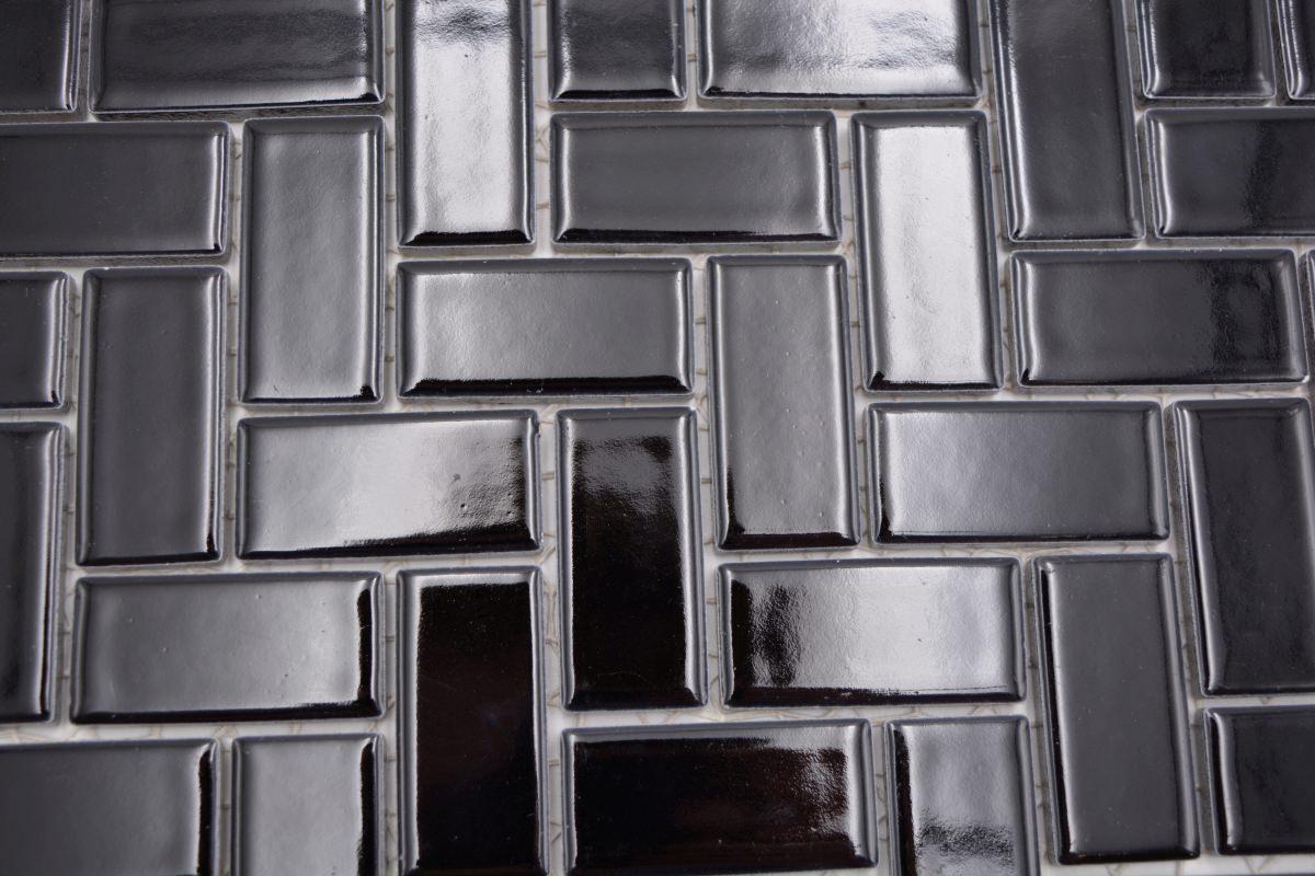 black polished mosaic 