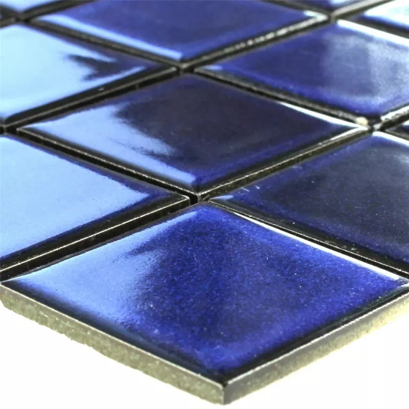 Mosaic Tiles | Ceramic Mirror Blue Uni 4