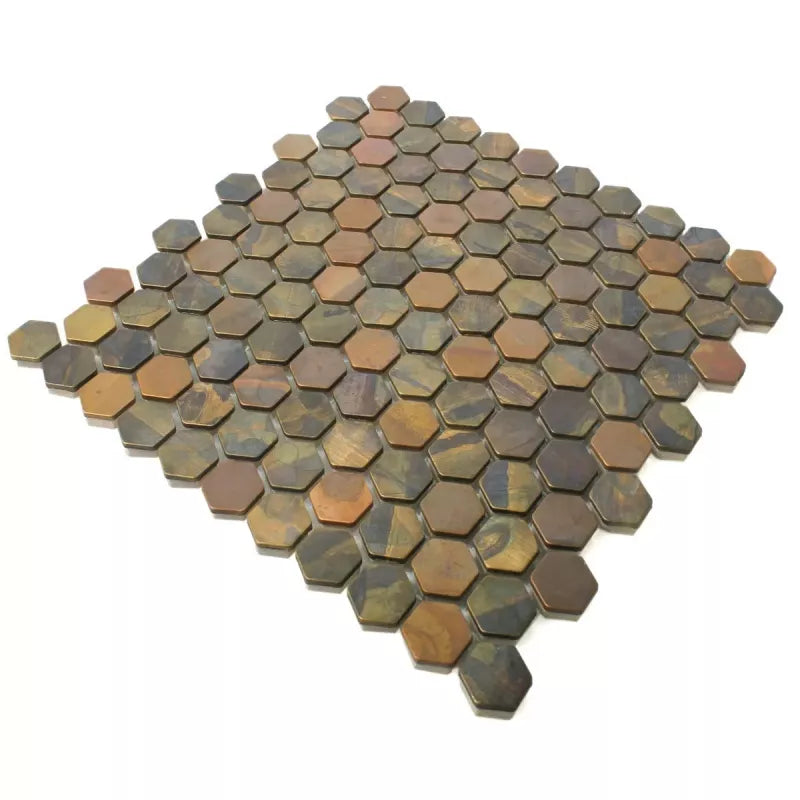natural copper rust mosaic tiles 