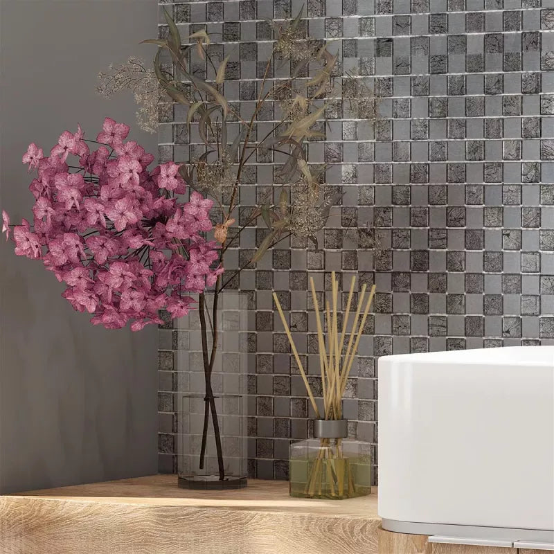 Metal Glass mosaic wall tile 