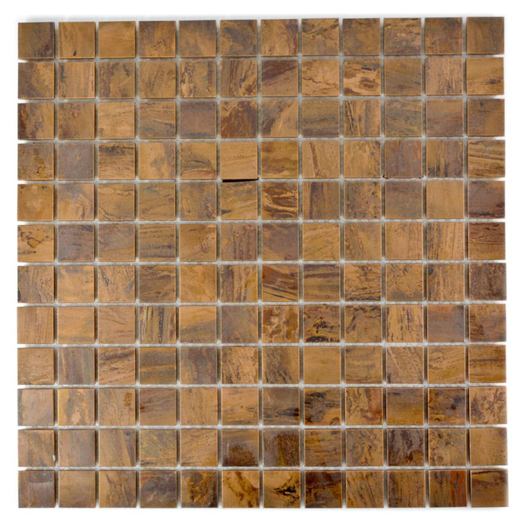 rustic brown mosaic tiles