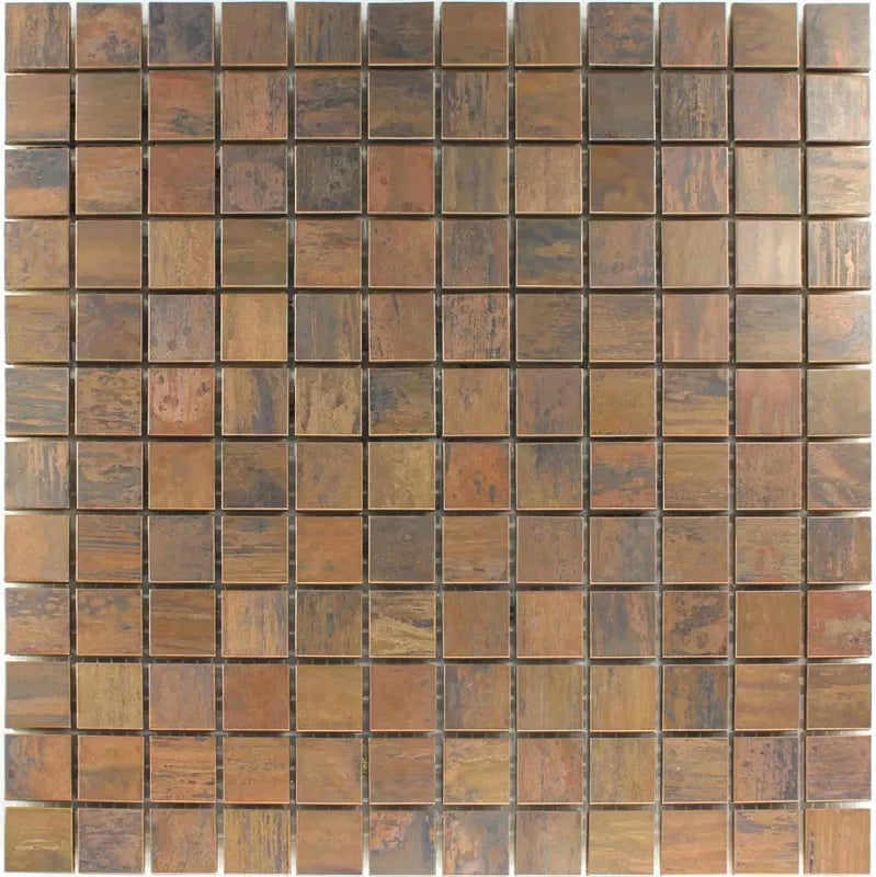 brushed metal tiles