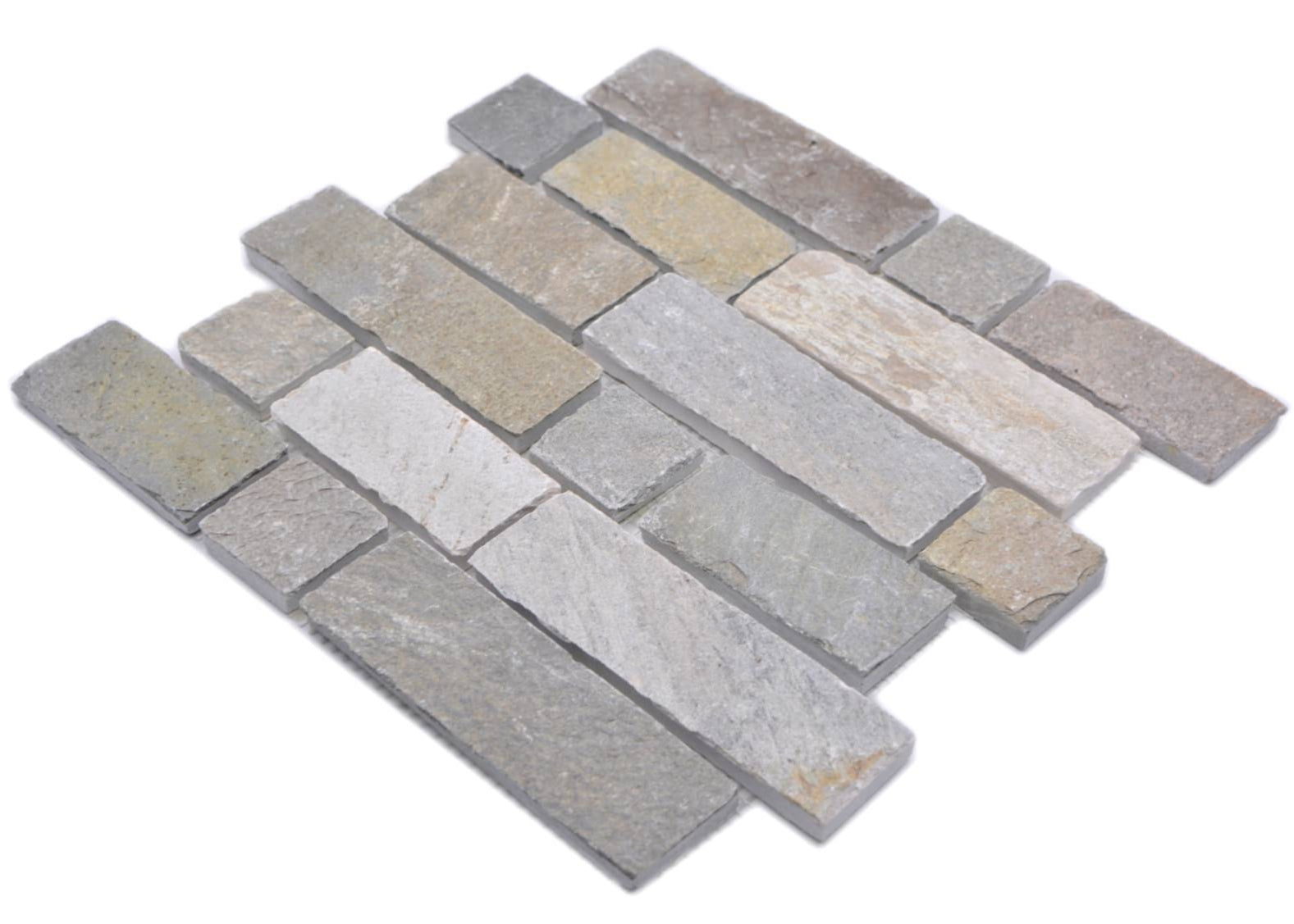 oyster quartz mosaic tile
