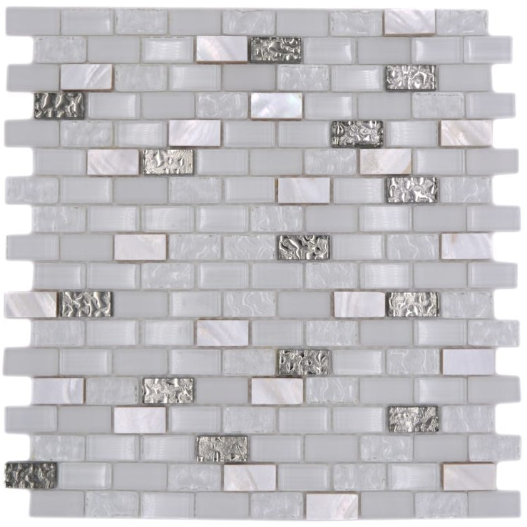 white grey mosaic tile sheet
