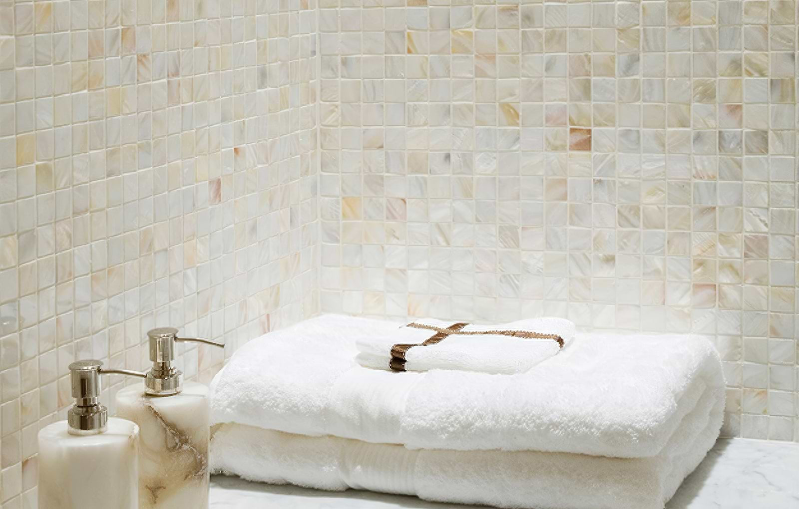 natural pearl mosaic tiles