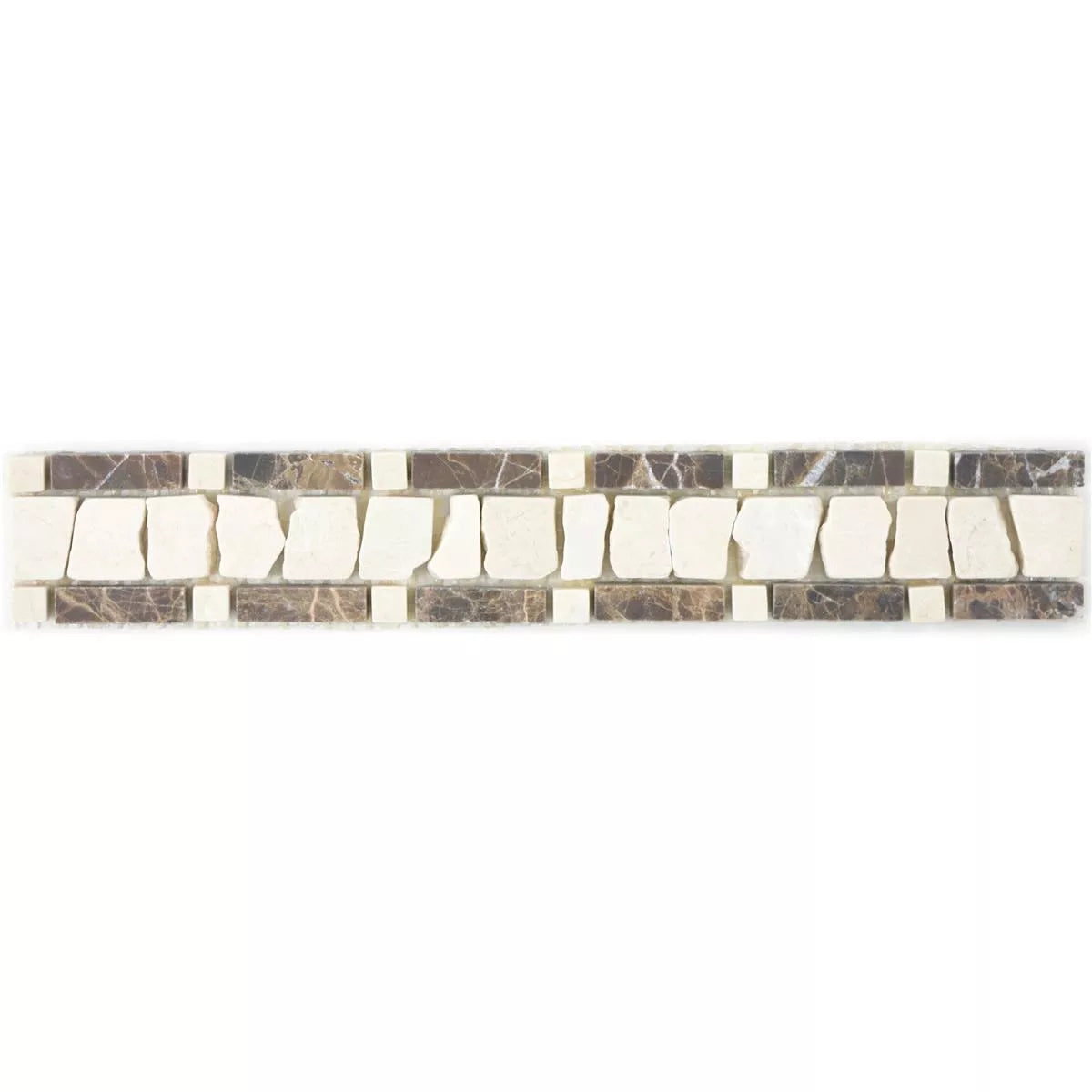 Brown and cream border mosaic 