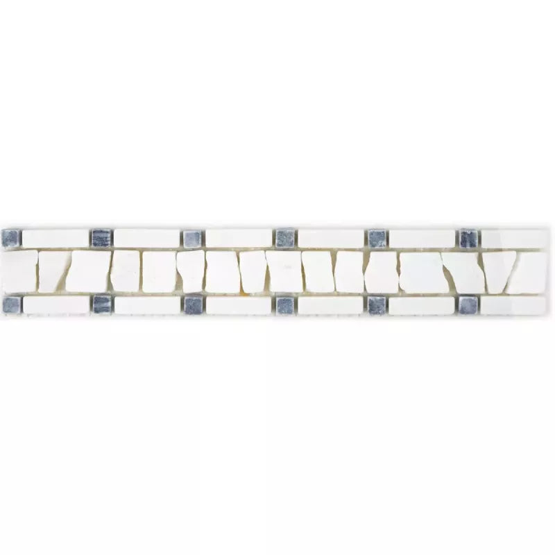 Tile Rug Border Natural Stone Tiles Border Medusa White Black