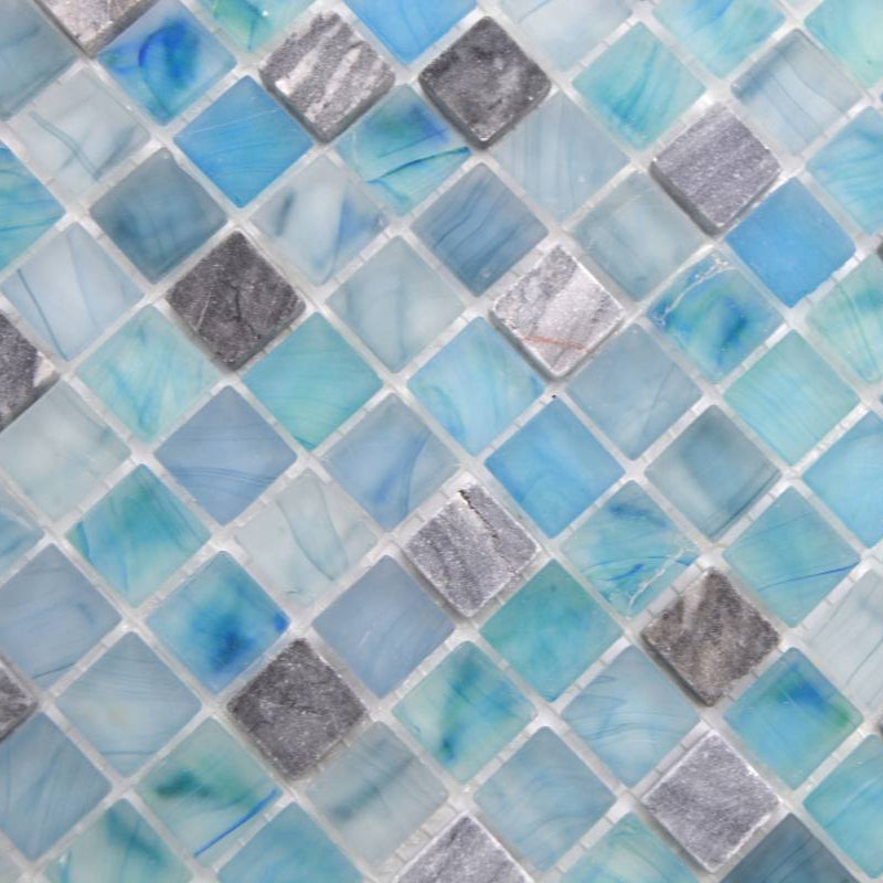 Blue Mix Mosaic Tile