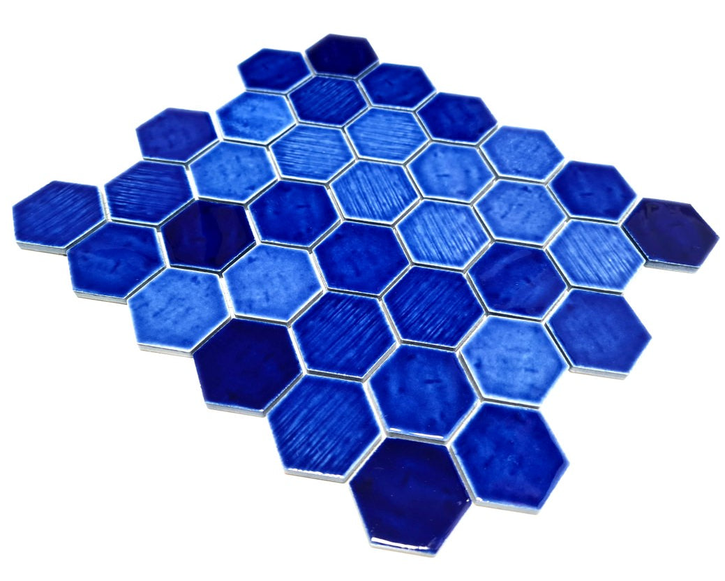 blue gloss finish tile 