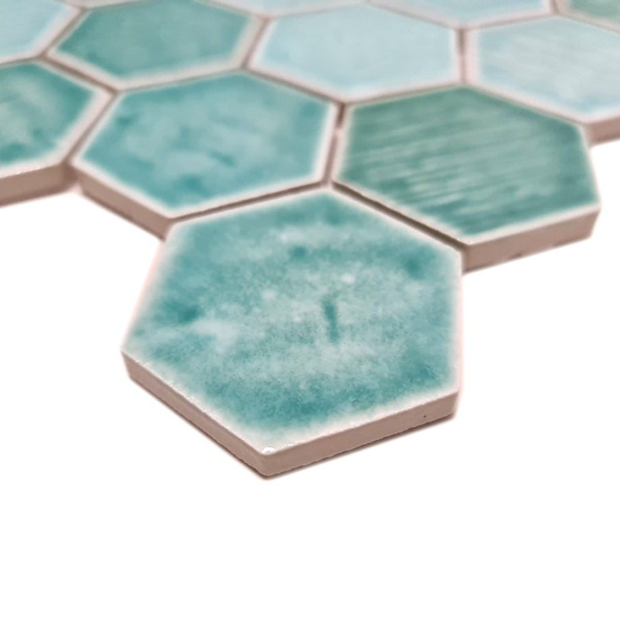 green porcelain mosaic 