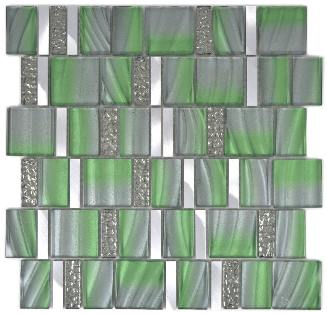 Neom Green Gloss Verdant Translucent Mosaic Tile
