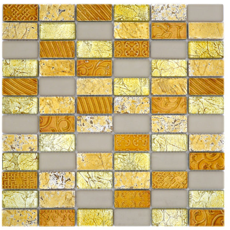 New Mexico Gold Mix Mosaic Tile