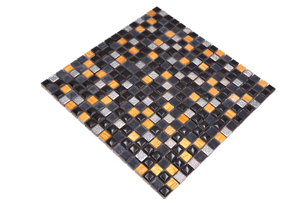 Black Glass Mosaic Tile