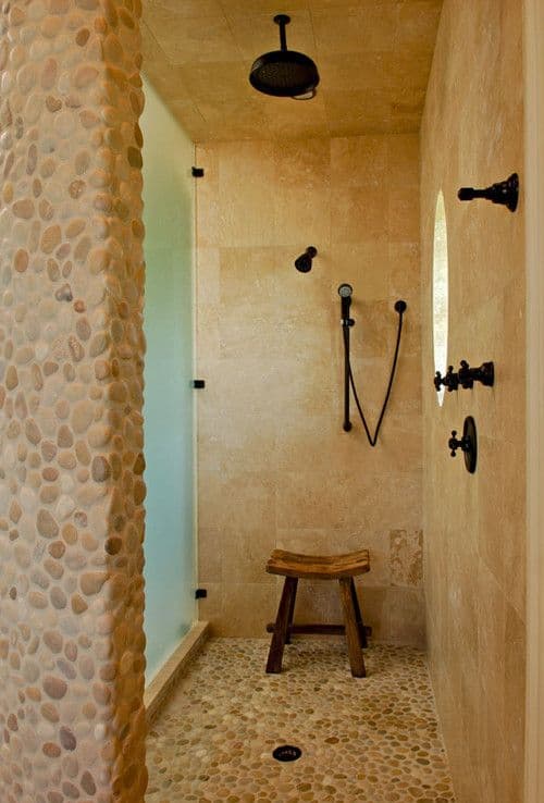 Mixed pebble mosaic - Luxury Tiles UK