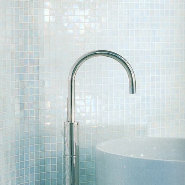 White iridescence mosaic  