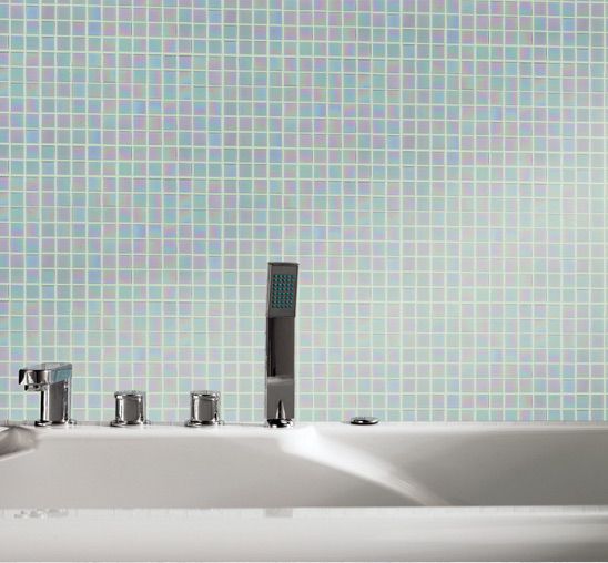 white glass mosaic 