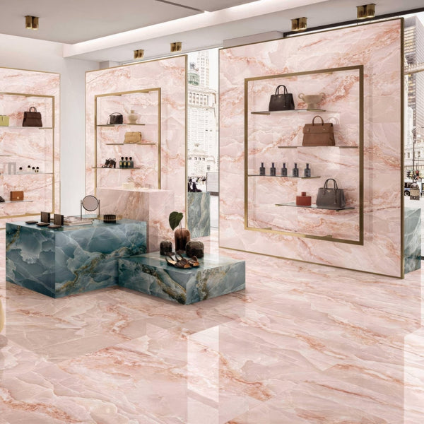 pink onyx retail decor
