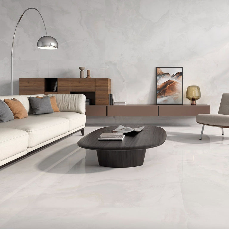 Opal White Onyx Tile - 60x120cm | Luxury Tiles UK