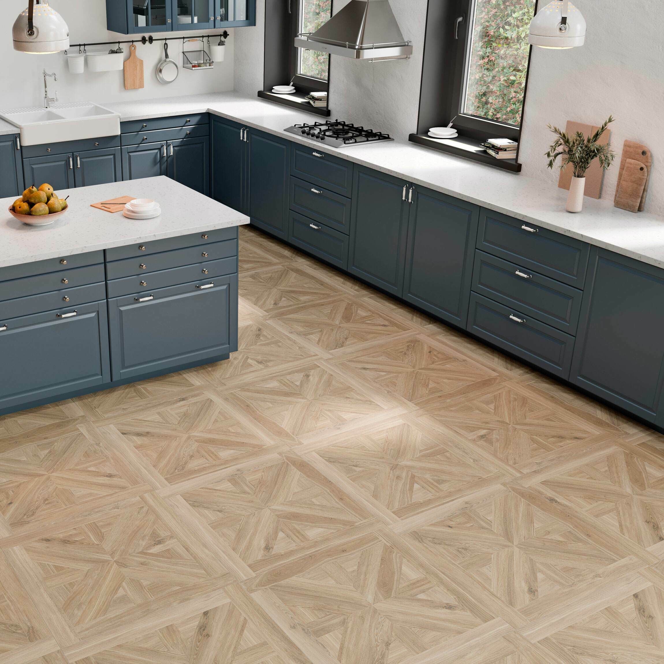 Fine Tile Loder Oxford Parquet Wood Effect Tile | Luxury Tiles UK