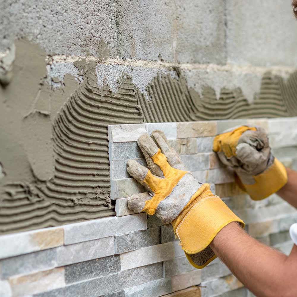 Oyster Split Face Quartzite wall tile