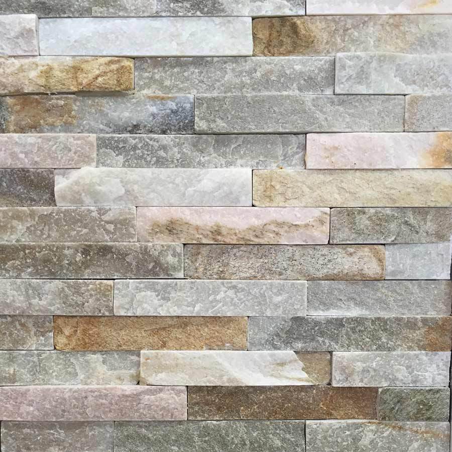 Oyster Split Face Quartzite wall tile 