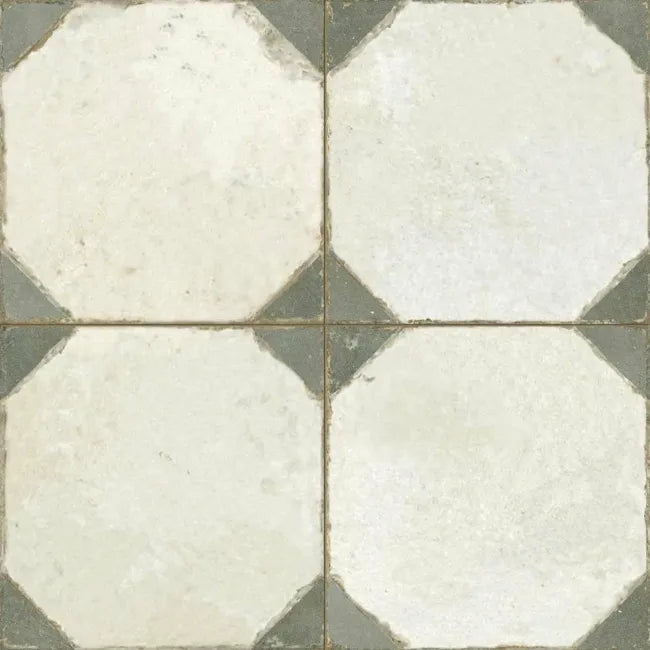 octagonal vintage beige tile
