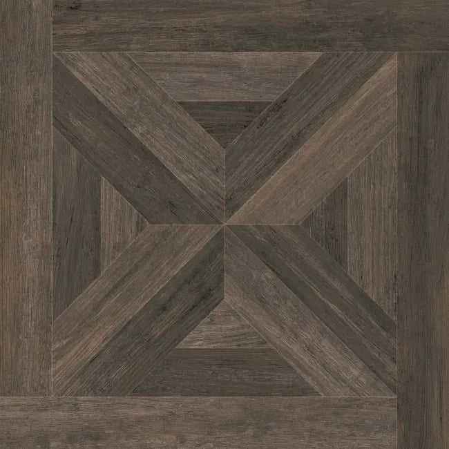 Pavilion Wengue Dark Oak Brown Wood Effect Porcelain Wall and Floor Tile