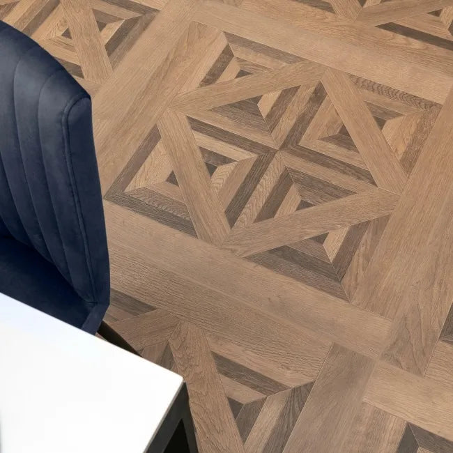 Parquet Oak Brown Wood Effect Porcelain Floor Tile