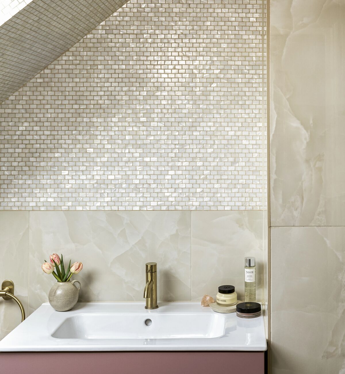 Pearl beige mosaic 