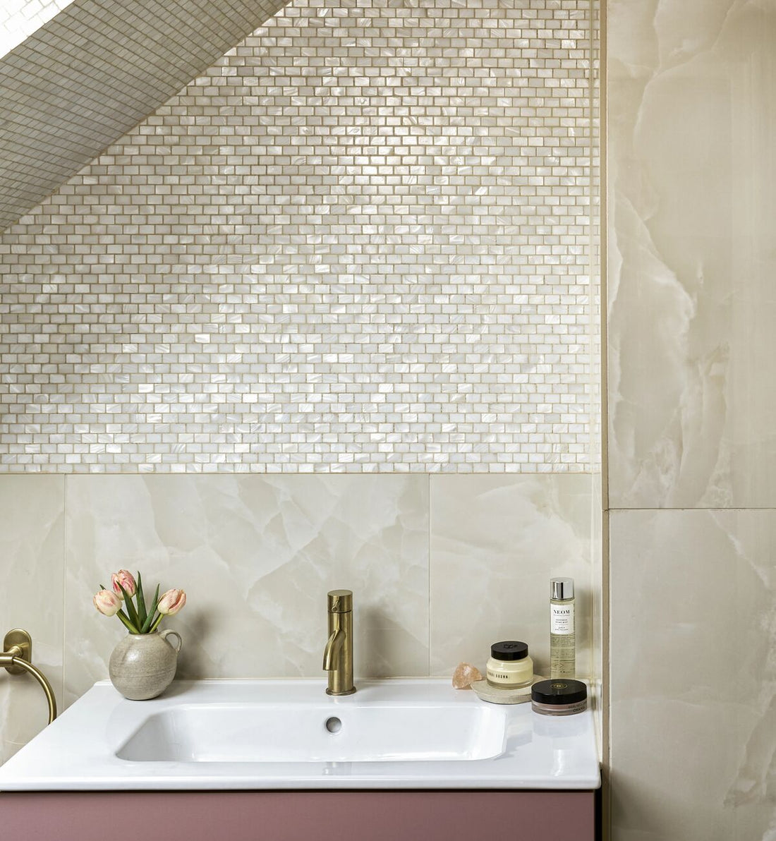 Pearl beige mosaic 