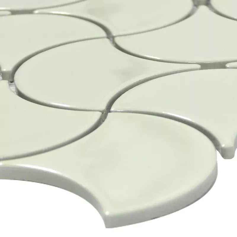 Ivory ceramic mosaic 