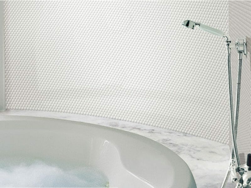 White gloss penny Spa shot