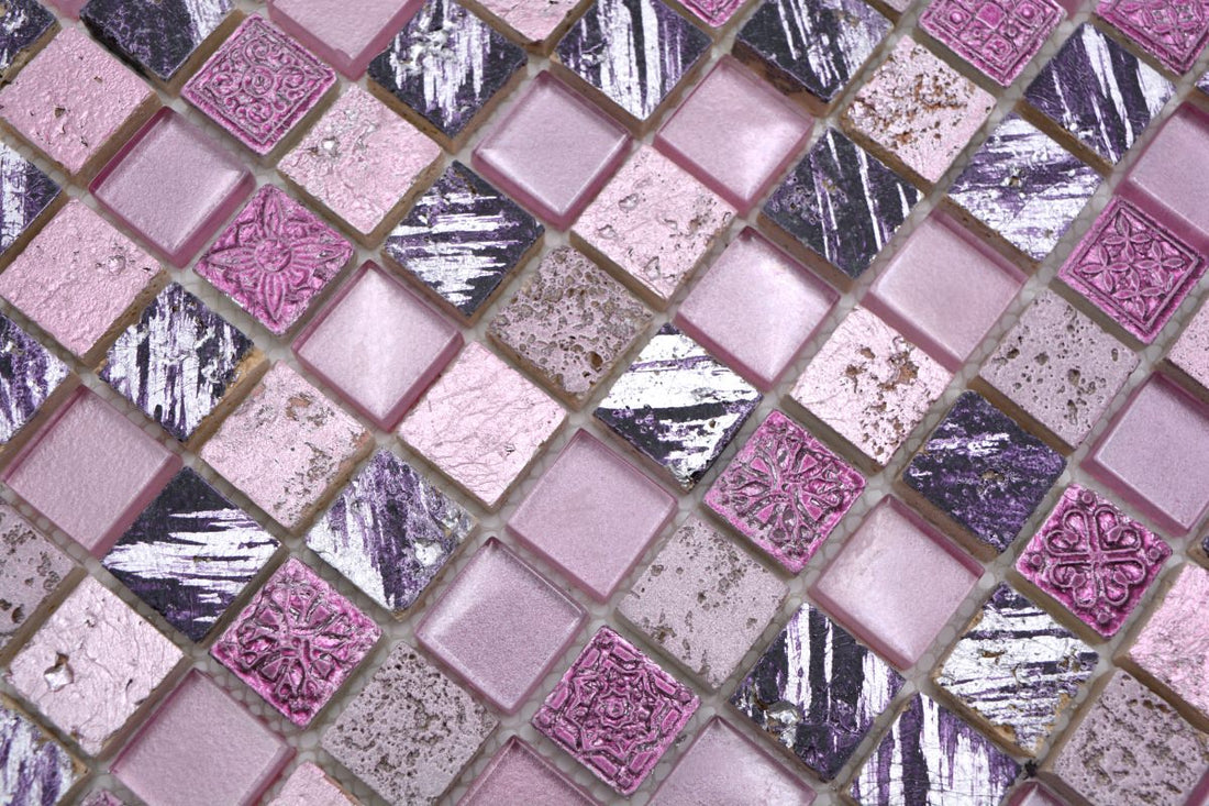 pink mosaic tile