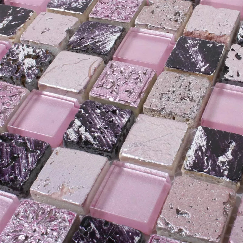 purple mosaic tile