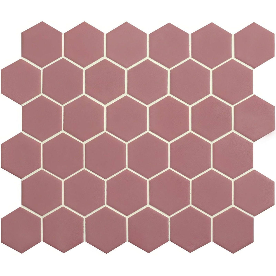 pink hexagon anti slip tile 