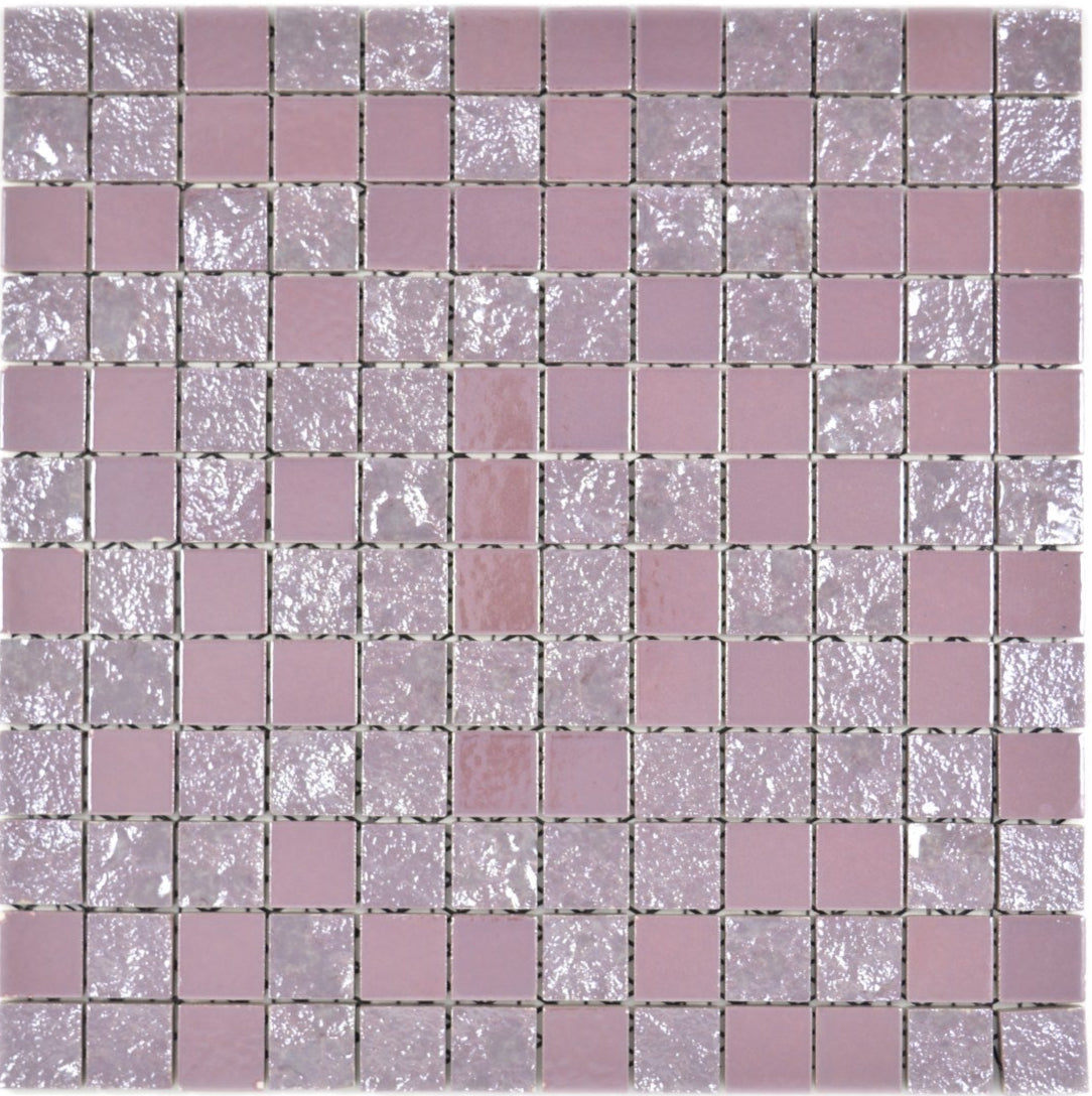 Pink Stone Mosaic Wall Tile