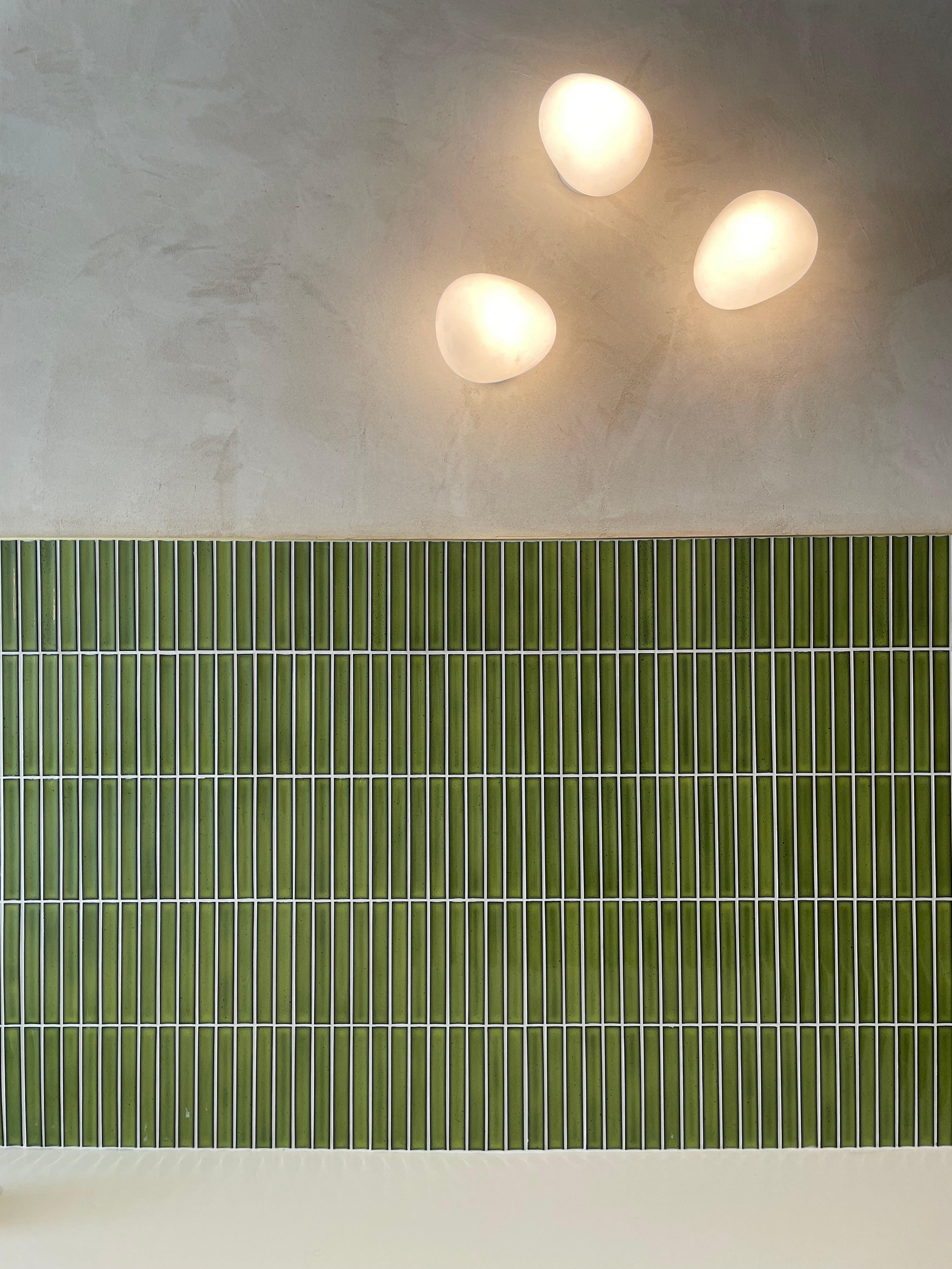 Green KitKat splashback 