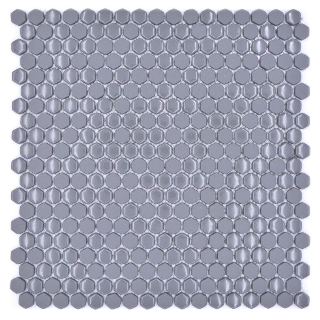 grey hexagon mosaic sheet 