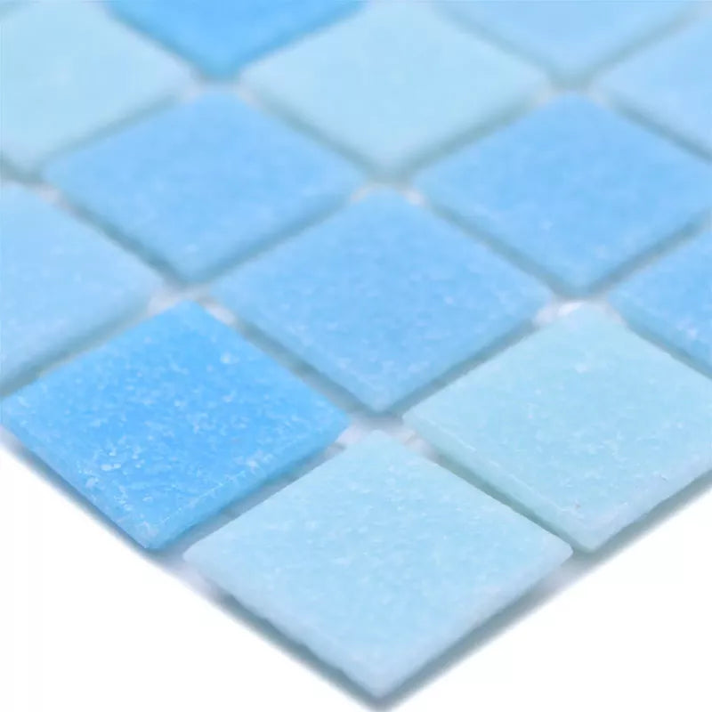 Light Blue mix glass tile