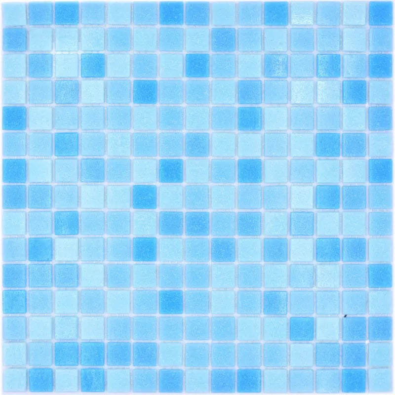 blue swimming pool tile