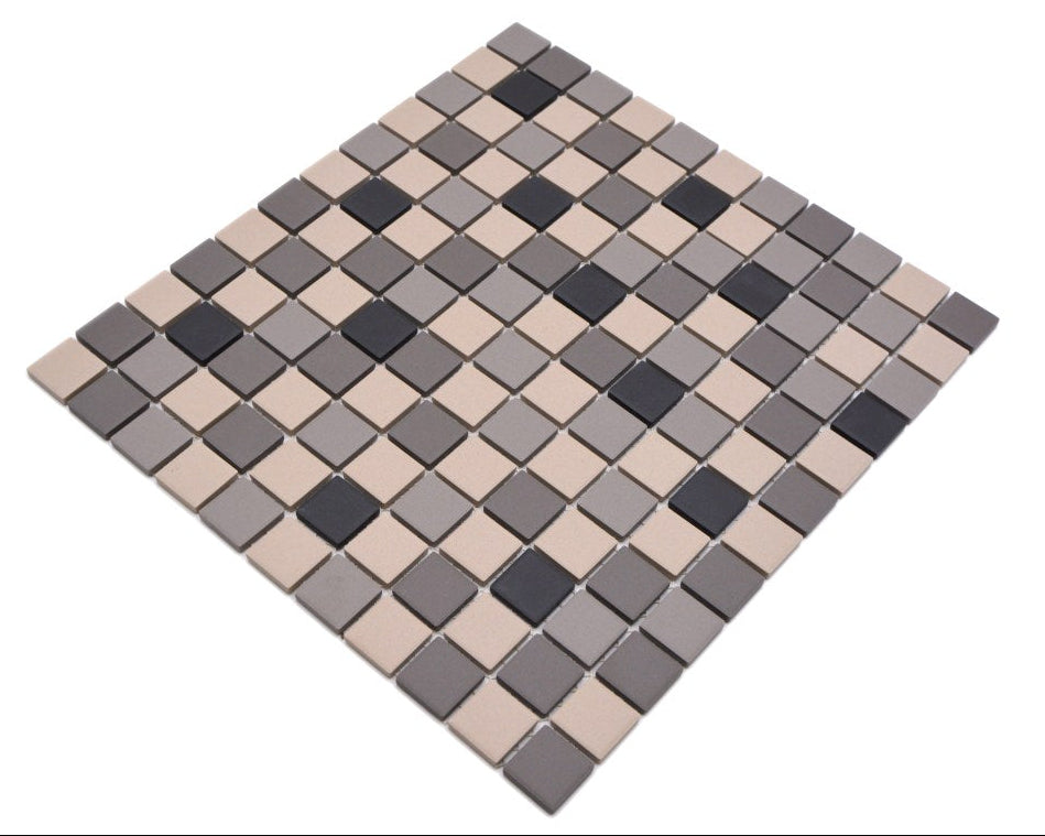greige anti slip mosaic 