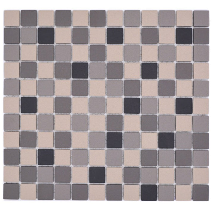 Black grey mosaic tiles 